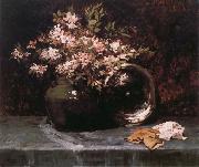 William Merritt Chase Rhododendron USA oil painting artist